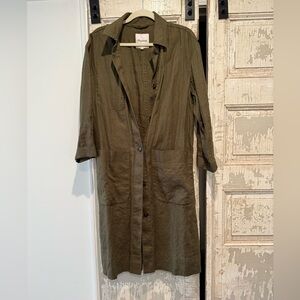 Madewell Women’s 100% Textured Linen Trench Jacket, NWOT